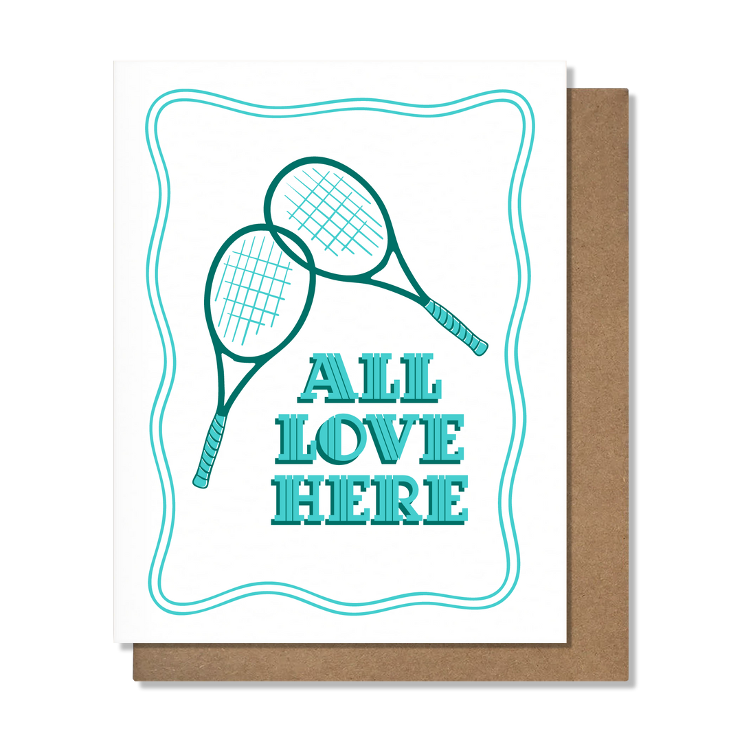 Tennis Love Card